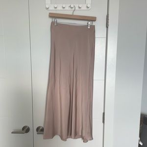 Dynamite long silk skirt